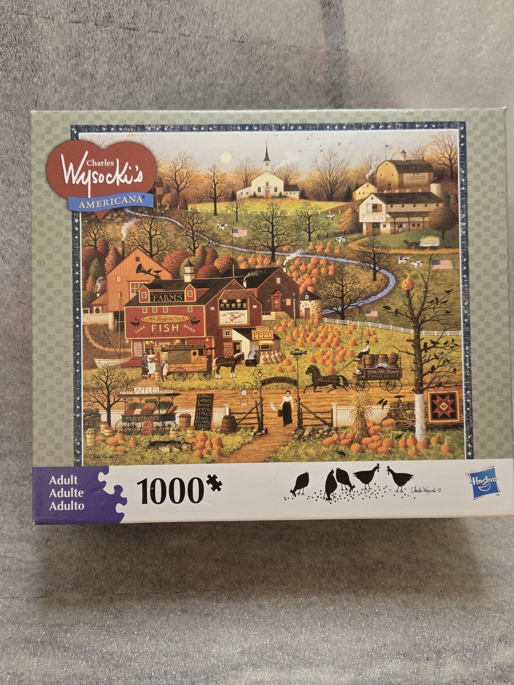 Hasbro Charles Wysocki Americana Puzzle - Green, Orange, Brown